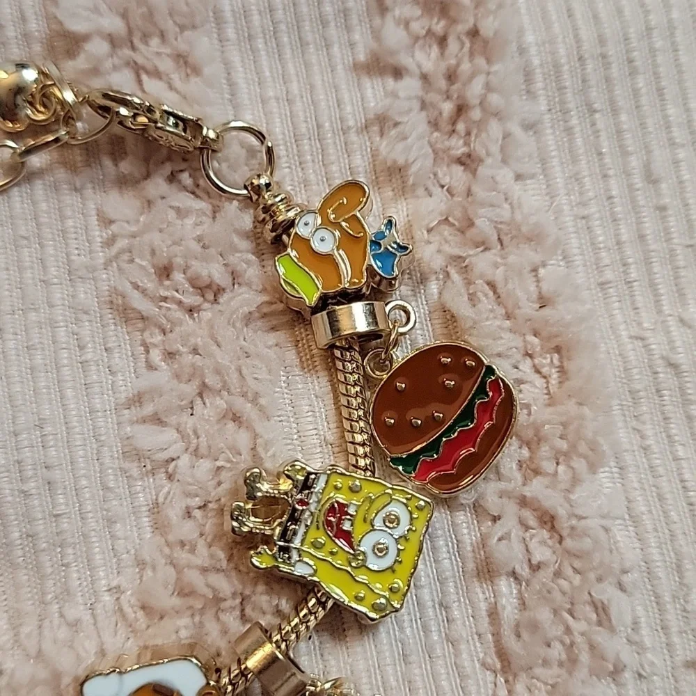 SpongeBob SquarePants Charm Bracelet, OS. NWOT.